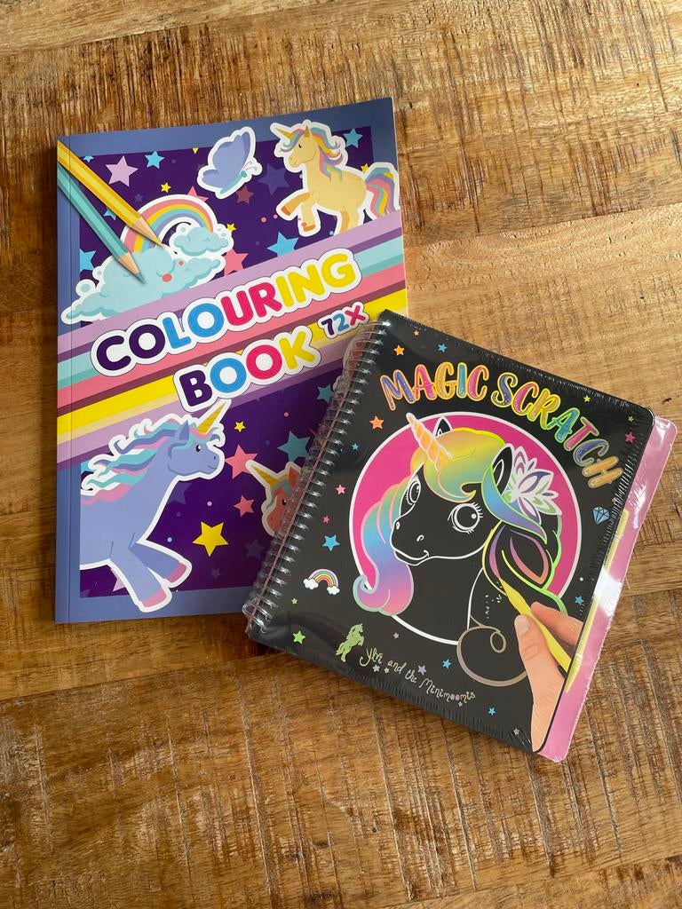 Tekenset Unicorn. Kleurboek en Magic Scratchbook., Ophalen of Verzenden, Nieuw