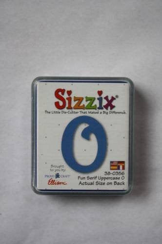 Sizzix Stans letter O 0,4x3cm, Hobby en Vrije tijd, Ophalen of Verzenden, Nieuw, Frame of Mal, Sizzix