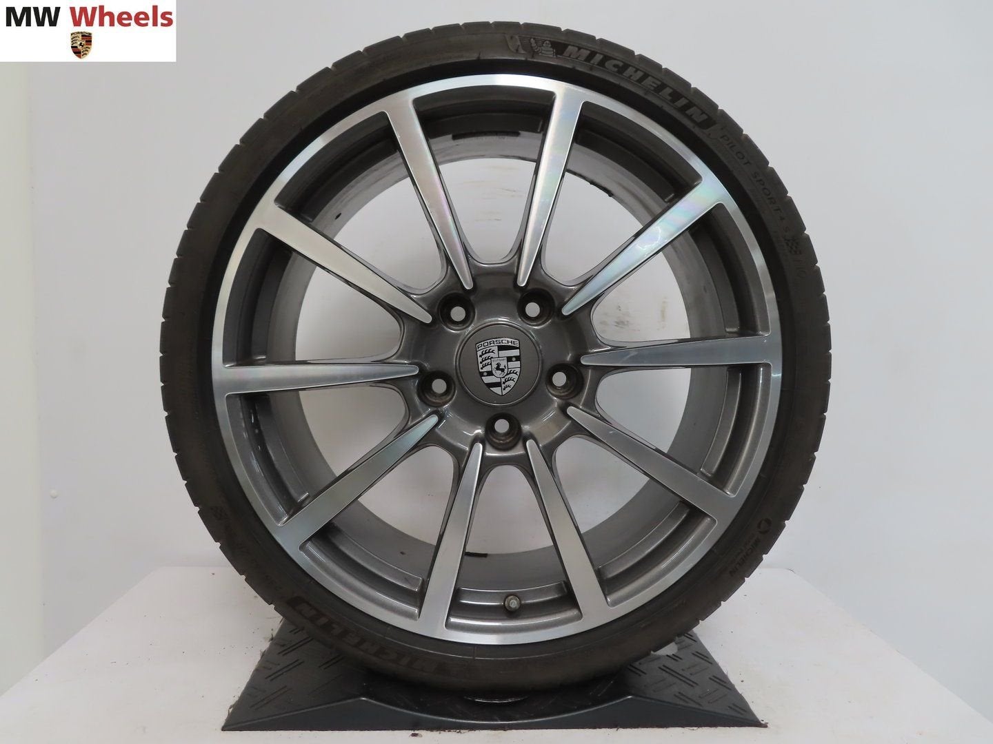 Porsche 20 inch velgen Boxster Cayman 718 982 zomerbanden, Gebruikt, -, -, Banden en Velgen
