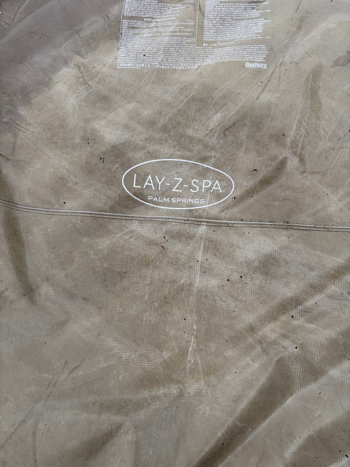 Lay-Z-Spa Palm Springs cover, Gebruikt, Overige typen, Rond, Ophalen of Verzenden