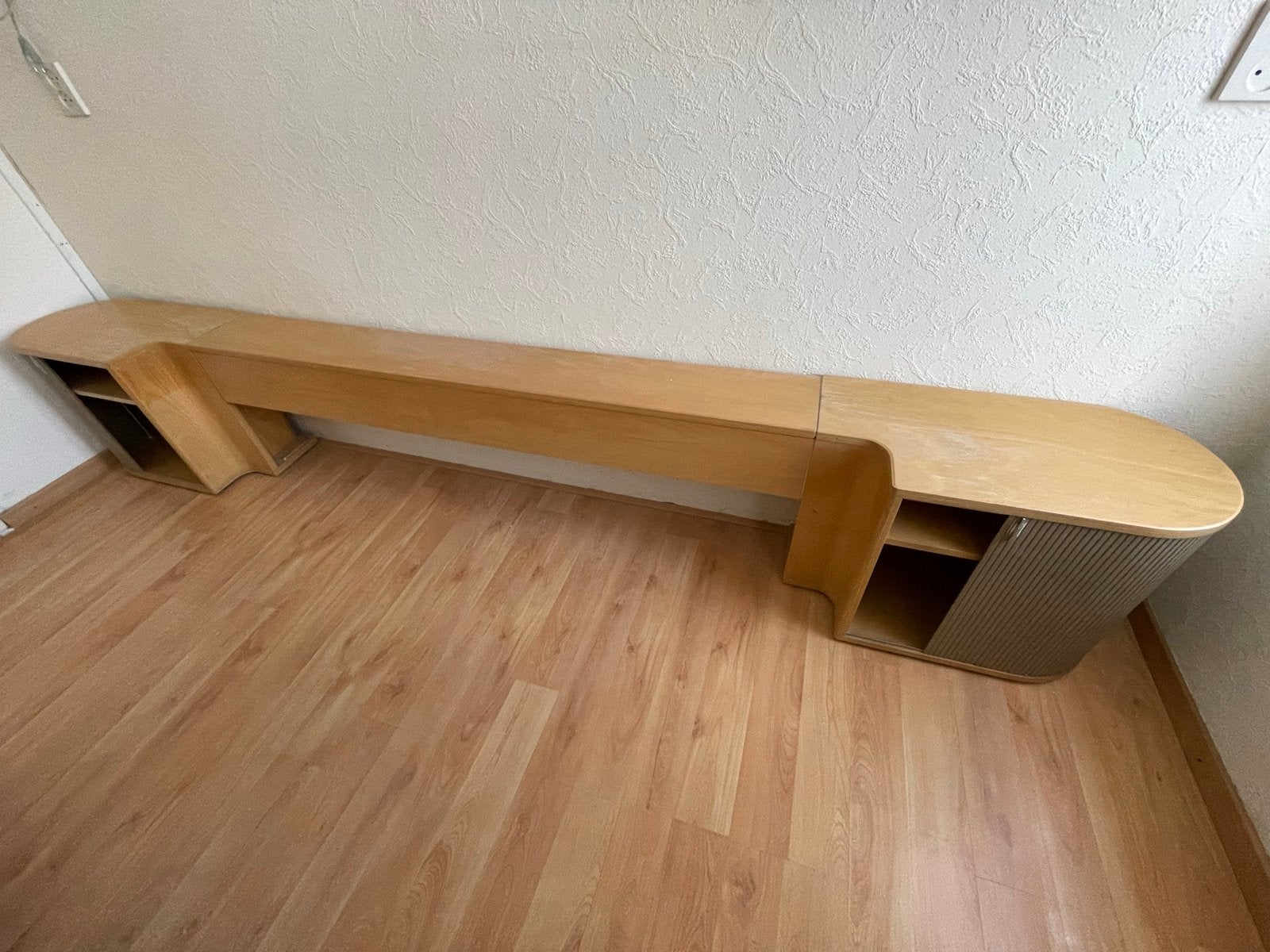 Auping ombouw voor bed 200cm breed met kastjes, Ophalen, Gebruikt, Tweepersoons, Overige maten