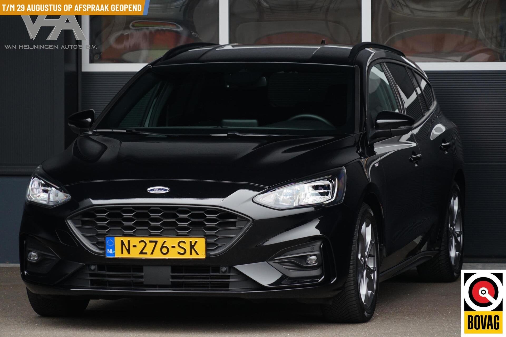 Ford Focus Wagon 1.0 EcoBoost Hybrid ST Line Business, stoel, 125 pk, Euro 6, Met garantie (alle), Zwart
