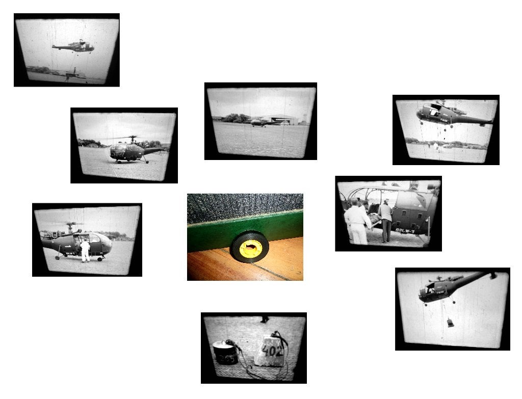 16mm film amateur - helikopter oefening - 50 mtr -, Ophalen of Verzenden, 16mm film