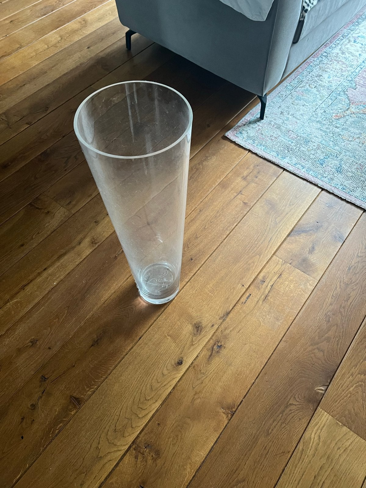 Grote glazen vaas, 80 cm hoog, Ophalen, Overige kleuren, 80 cm, Glas