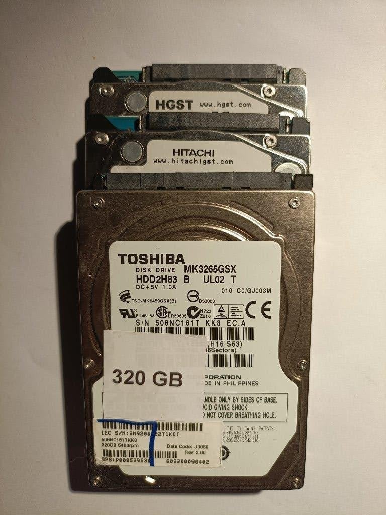 Div-merken 320GB 2,5" Sata harde schijf, Intern, Gebruikt, Divers, 320GB