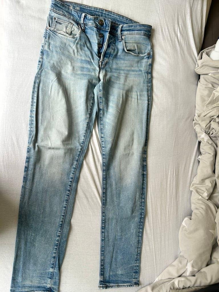 G-Star RAW Jeans denim spijkerbroek blauw W29 L34 Slim 2x, Blauw, Ophalen of Verzenden, Gedragen, G-Star Raw
