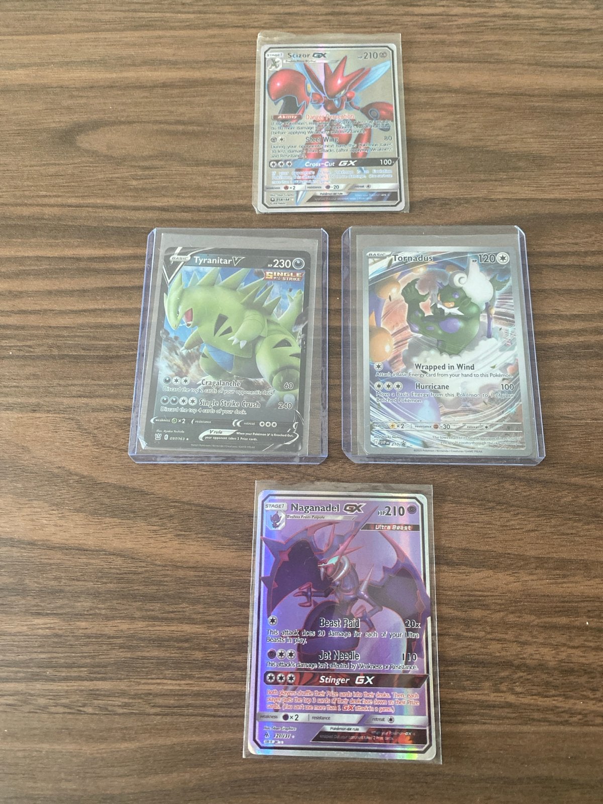 Pokémon Kaarten Bundel: Scizor, Tyranitar, Tornadus, Naganad, Ophalen of Verzenden, Zo goed als nieuw, Meerdere kaarten