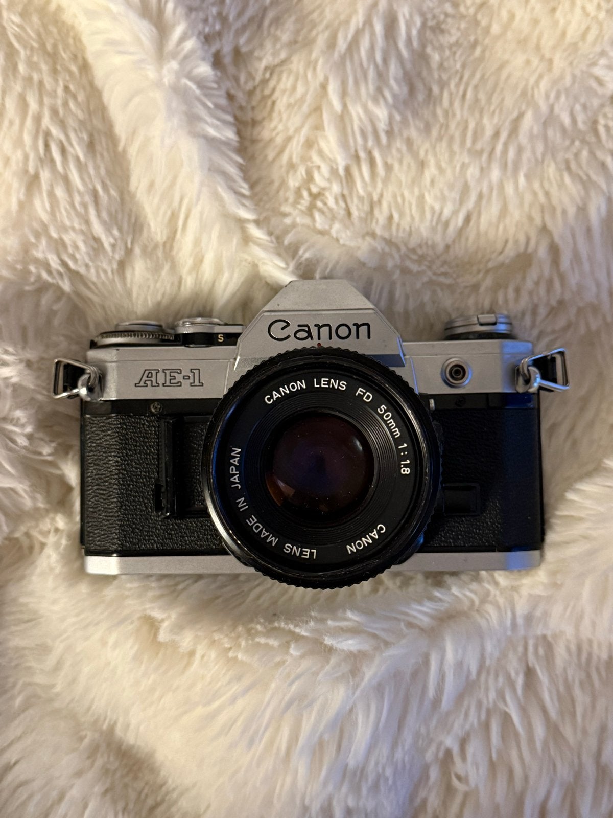 Canon AE-1 Analoge Spiegelreflexcamera FD 50mm f/1.8 len, Ophalen of Verzenden, Gebruikt, Spiegelreflex, Canon