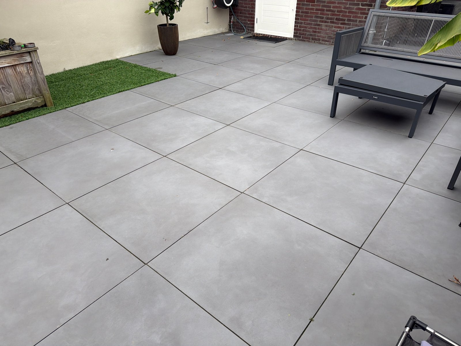 Geoceramica Clay Design Verve terrastegels 80x80x4cm, Ophalen, Gebruikt, Keramiek, 10 m² of meer