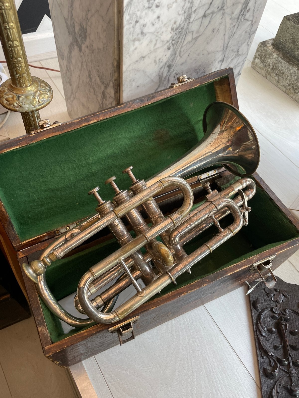 Vintage cornet, trompet, Ophalen of Verzenden