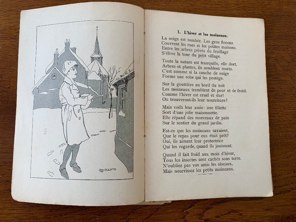 "Fransch Leesboek met Vocabulaire uit 1920", Ophalen of Verzenden