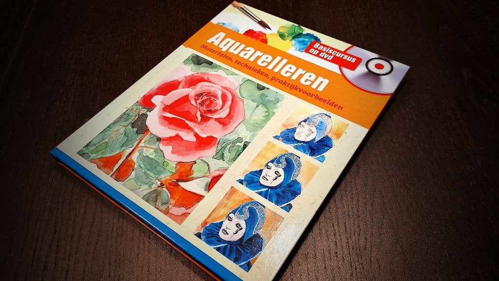Aquarelleren - Hardcover-  Met basiscursus op DVD, Hobby en Vrije tijd, Schilderen, Zo goed als nieuw, Ophalen of Verzenden