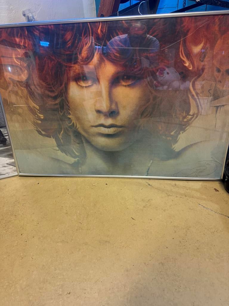Jim Morrison poster incl lijst, Verzamelen, Ophalen, A1 t/m A3, Film en Tv