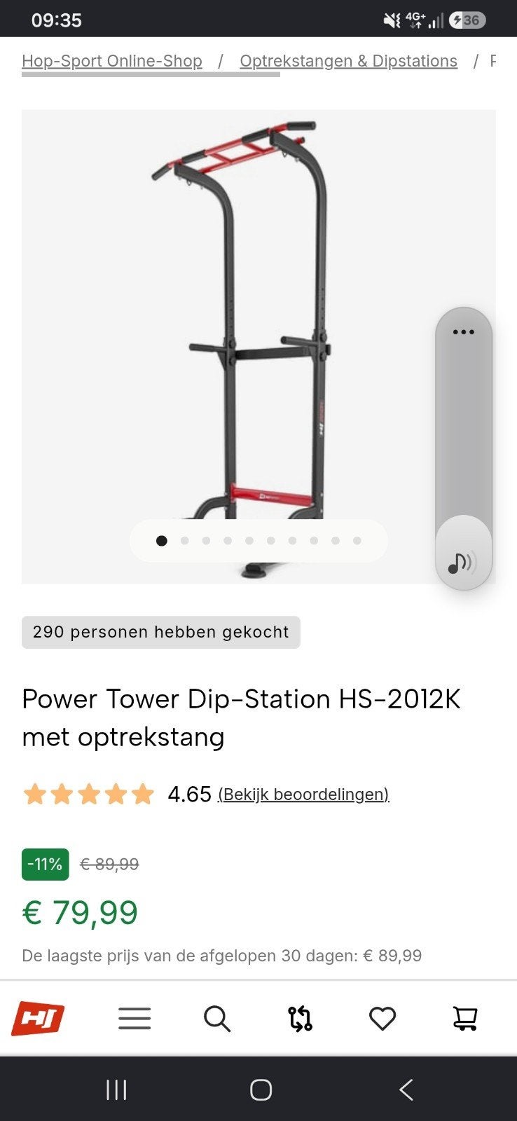 Hop sports dip station. Nieuwstaat, Ophalen, Zo goed als nieuw, Overige typen