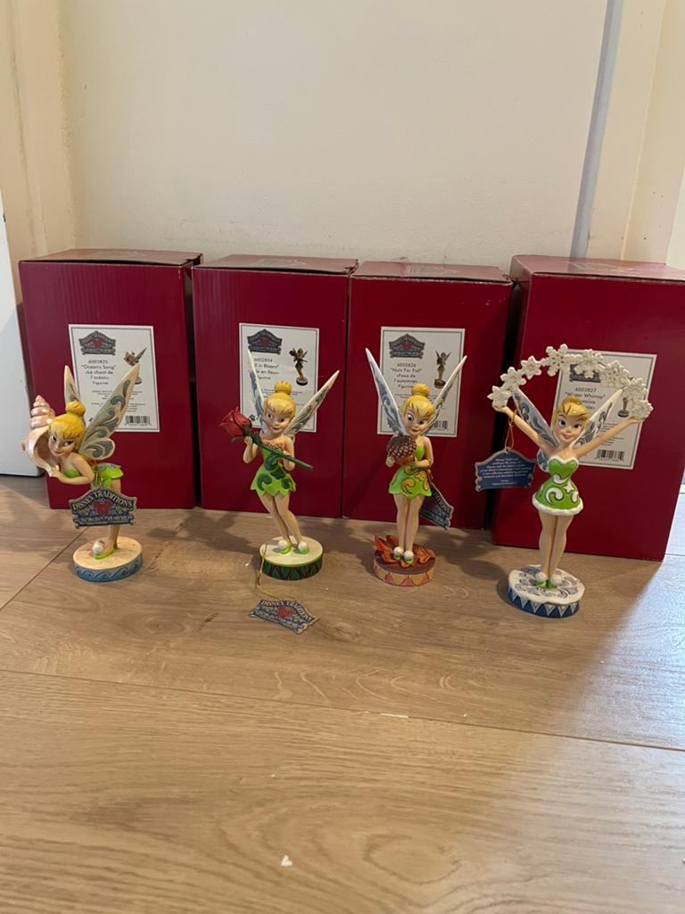 Jim Shore - Disney Traditions Tinker Bell 4 seizoenen, Ophalen of Verzenden, Peter Pan of Pinokkio, Zo goed als nieuw, Beeldje of Figuurtje