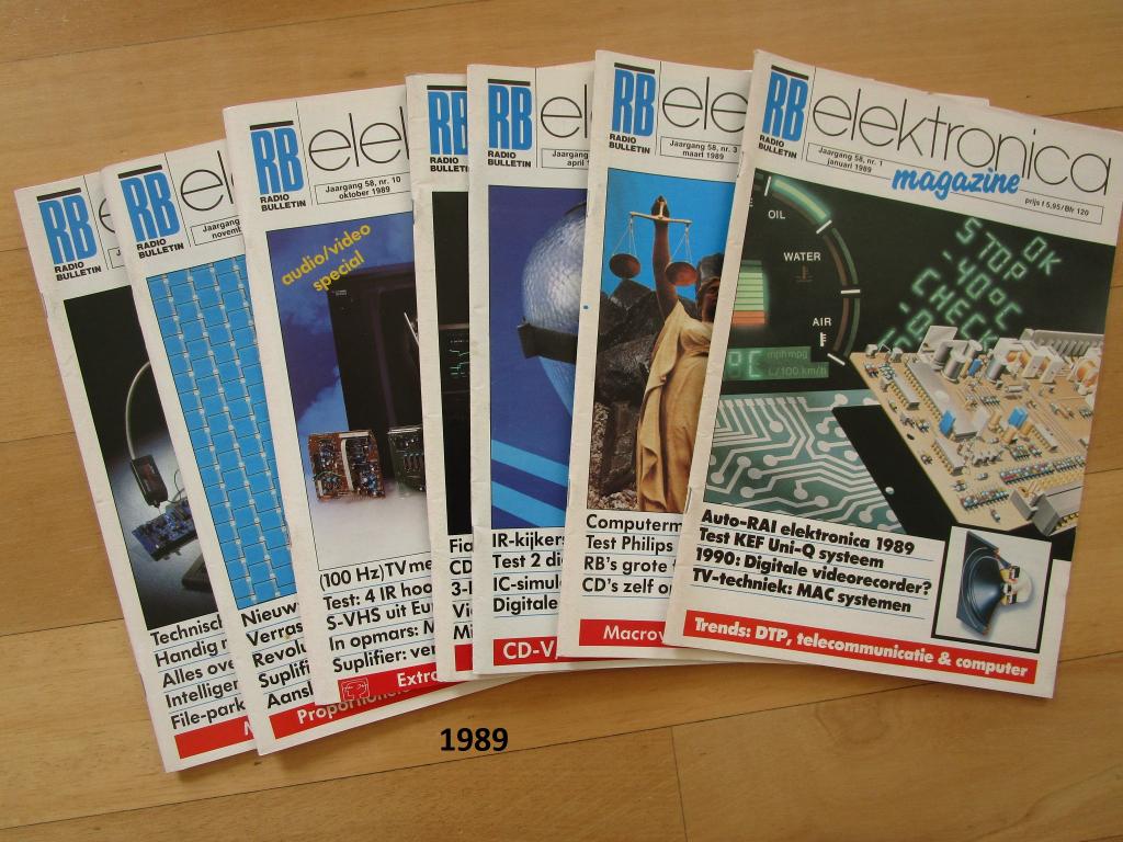 RB Elektronica / Radio Bulletin uit het jaar 1989, Ophalen of Verzenden, Gelezen