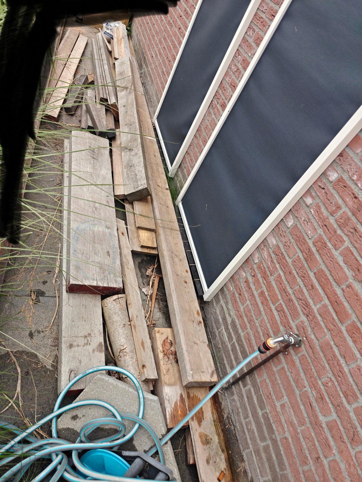 Diverse partij gebruikt hout: balken en planken, Ophalen, Gebruikt, Balk, Overige houtsoorten