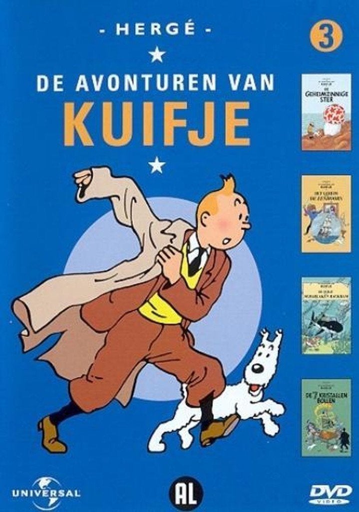DVD De Avonturen Van Kuifje - Deel 3, Alle leeftijden, Ophalen of Verzenden, Zo goed als nieuw, Avontuur