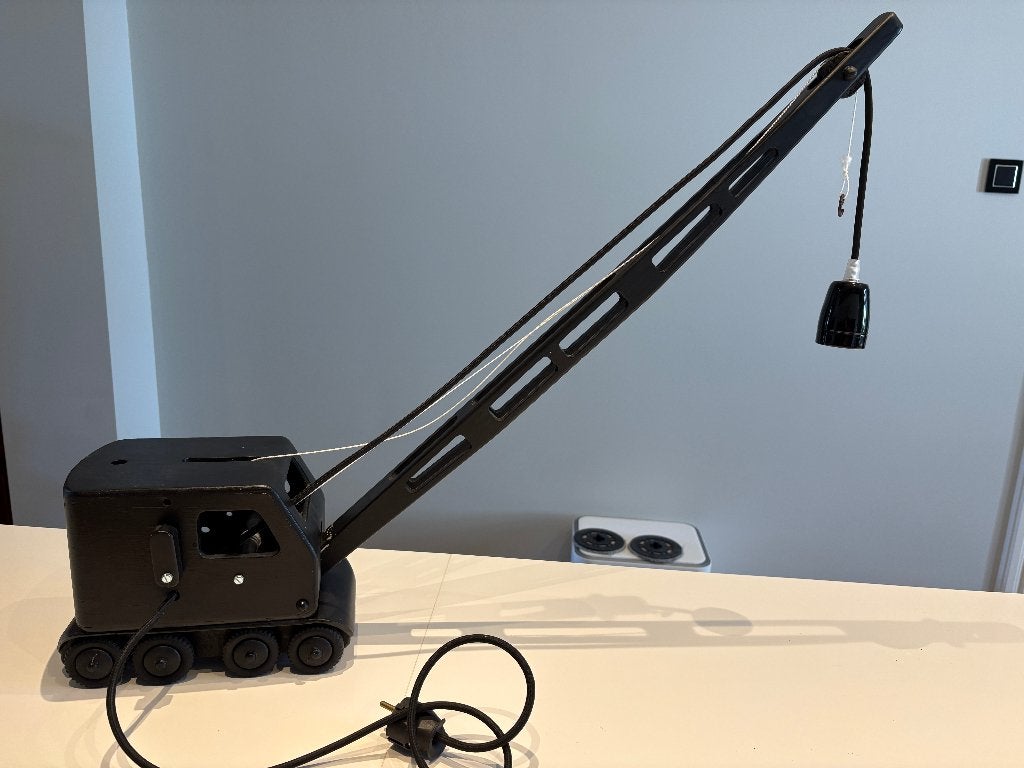 Houten kraan lamp, Ophalen of Verzenden, Gebruikt, E27 (groot)