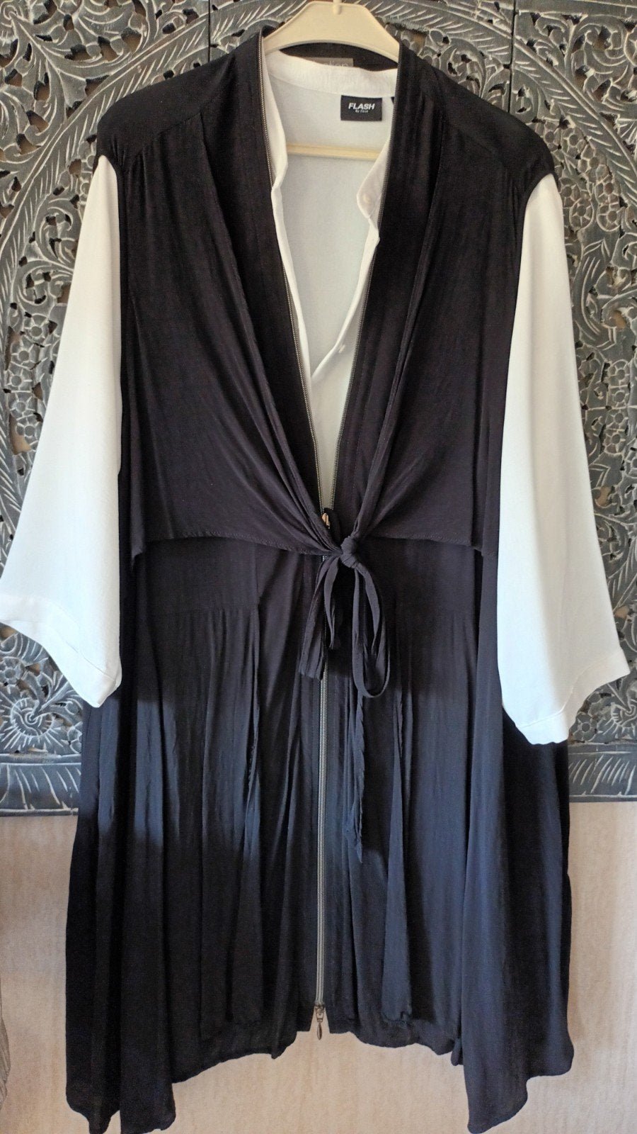 Zwarte viscose tuniek/blouse Ulla Popken Maat 58/60, Zwart, Maat 46/48 (XL) of groter, Ulla Popken, Ophalen of Verzenden