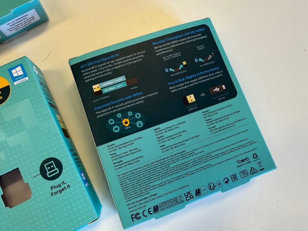 3x TP-Link Archer T3U Nano AC1300 WiFi Adapter, Ophalen of Verzenden, Nieuw, Extern, TP-Link