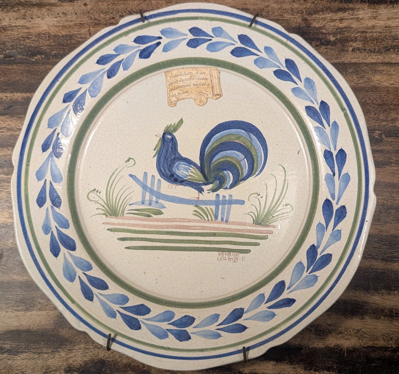 Henriot Quimper replica, Antiek en Kunst, Ophalen of Verzenden
