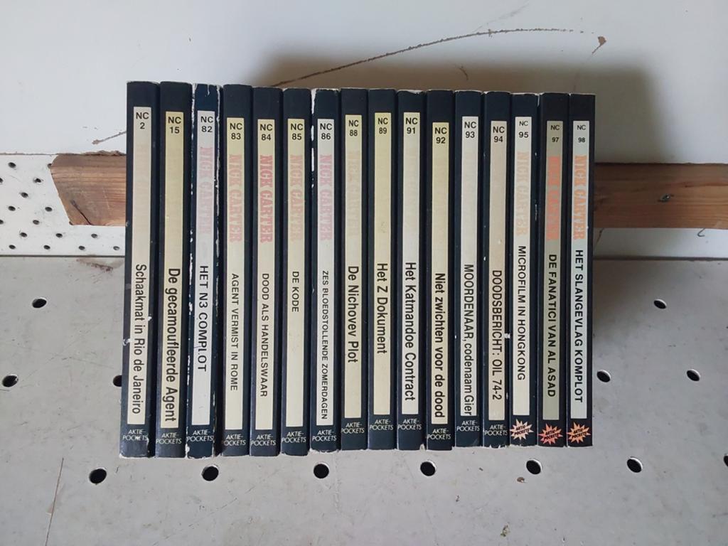 Nick Carter , pockets 16 stuks, Ophalen, Gelezen