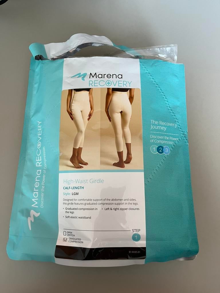 Marena compressie legging 2XL liposuctie/lipoedeem, Legging, Beige, Nieuw, Overige maten