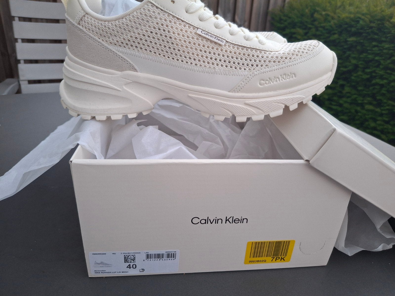 Calvin Klein Hike Runner Sneakers Maat 40 Nieuw, Wit, Nieuw, Ophalen of Verzenden, Sneakers of Gympen