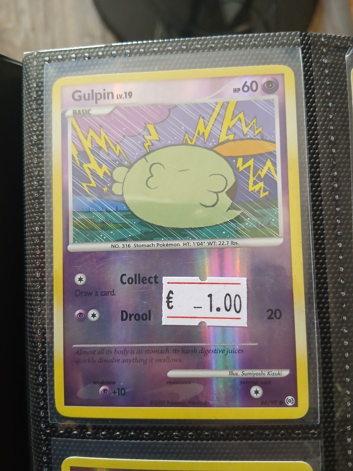 Gulpin Lv.19 Reverse Holo - Arceus, Ophalen of Verzenden, Zo goed als nieuw