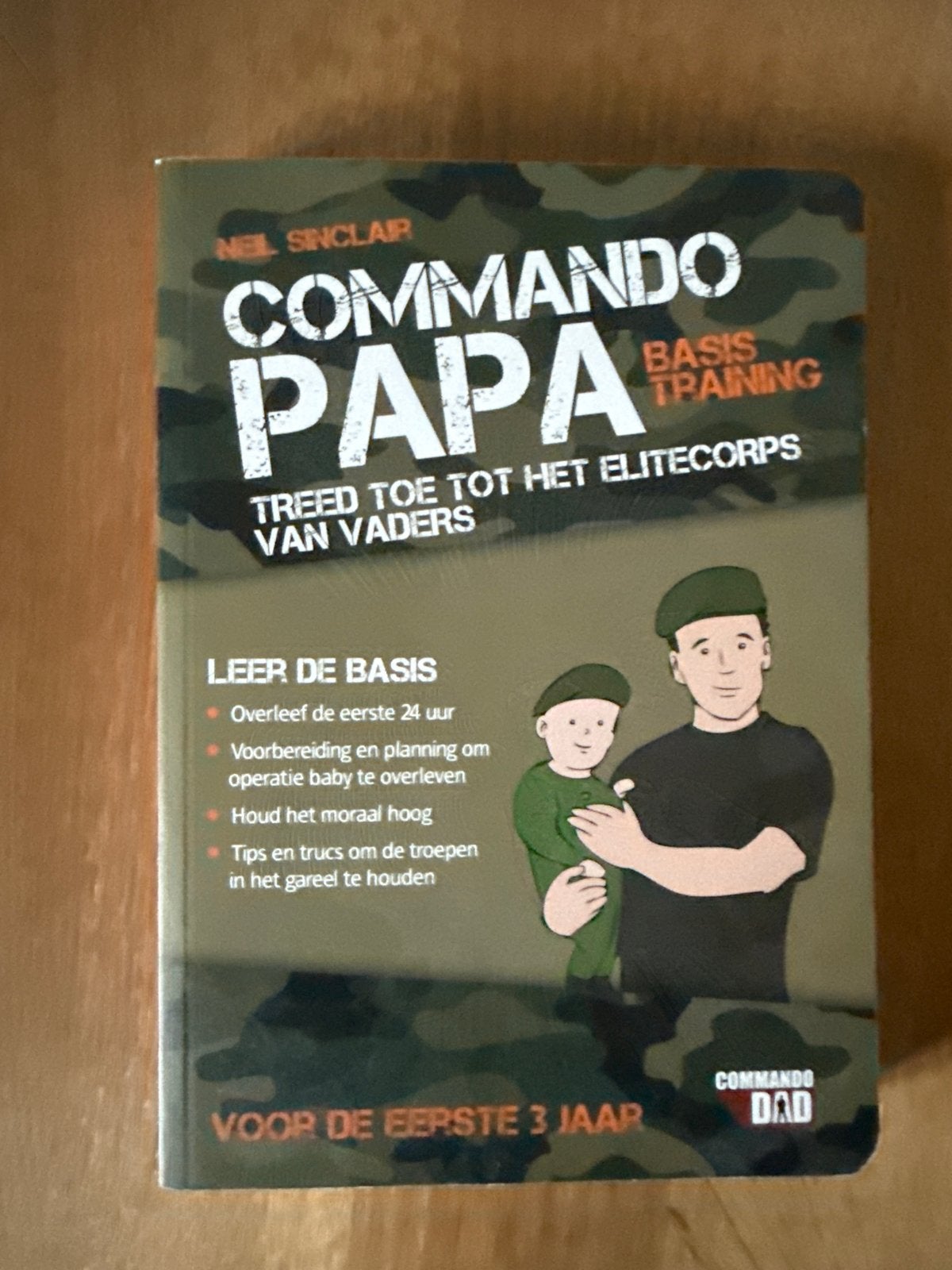Commando Papa: Basistraining voor vaders (0-3 jaar), Ophalen, Zo goed als nieuw, Opvoeding tot 6 jaar