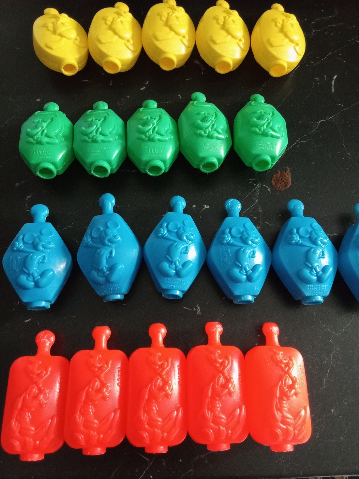 Vintage Disney speelgoed ketting hangers - Mickey Mouse, Ophalen of Verzenden, Mickey Mouse