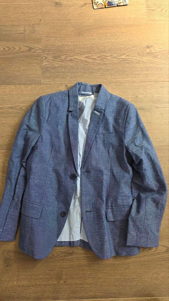 H&M Blauw Colbert voor Jongens - Maat 140, Kinderen en Baby's, Ophalen of Verzenden, Zo goed als nieuw, H&M, Jongen
