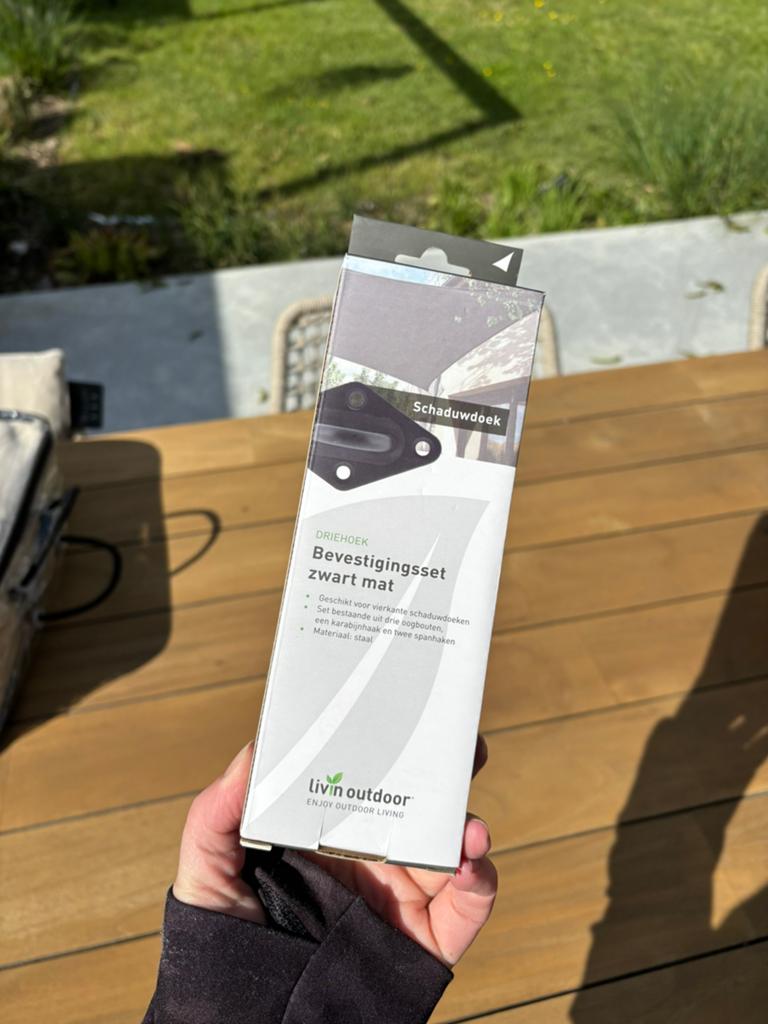 Livn outdoor bevestigingsmateriaal voor schaduwdoek, Ophalen of Verzenden, Nieuw