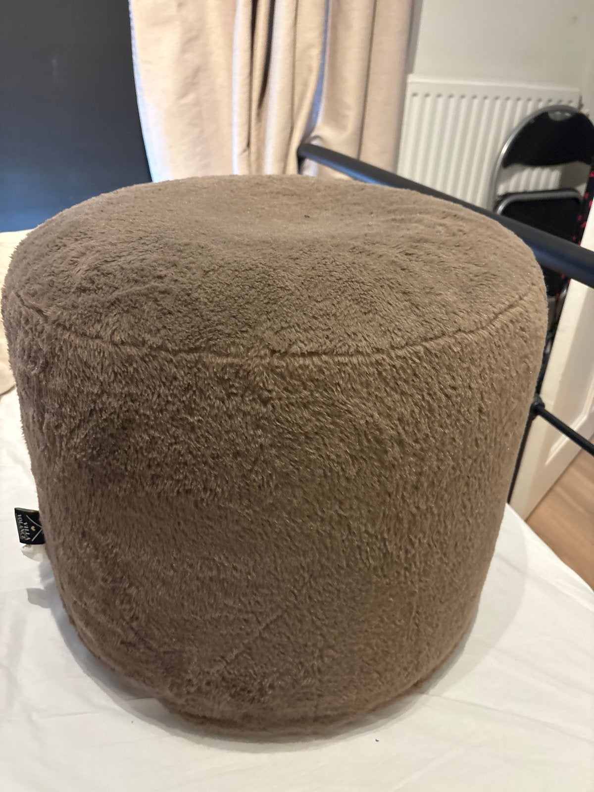 Opblaas bare poef, Minder dan 50 cm, Gebruikt, Rond, Ophalen of Verzenden