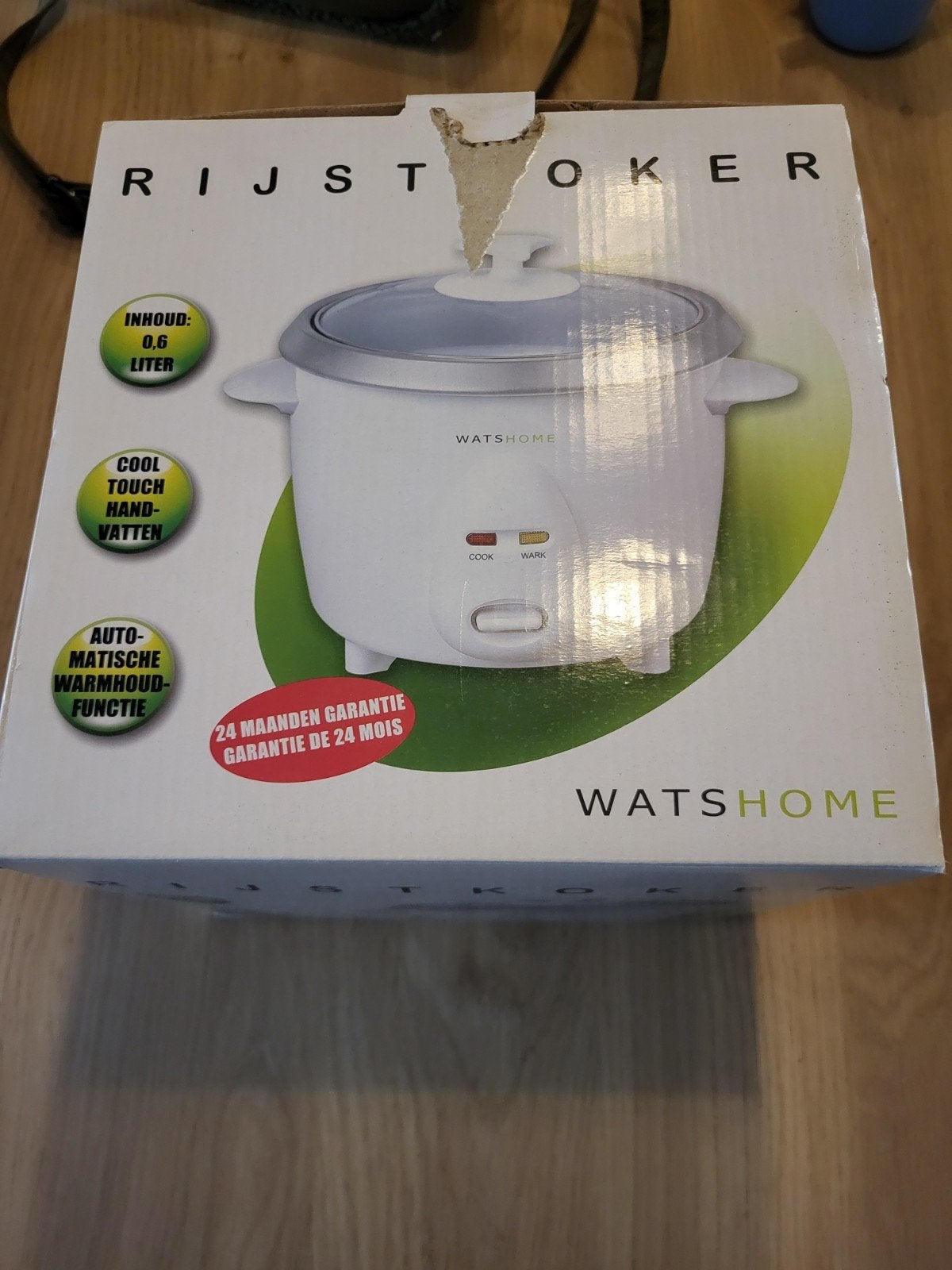 WatsHome Rijstkoker 0.6L - Nieuw in doos, Ophalen of Verzenden, Nieuw