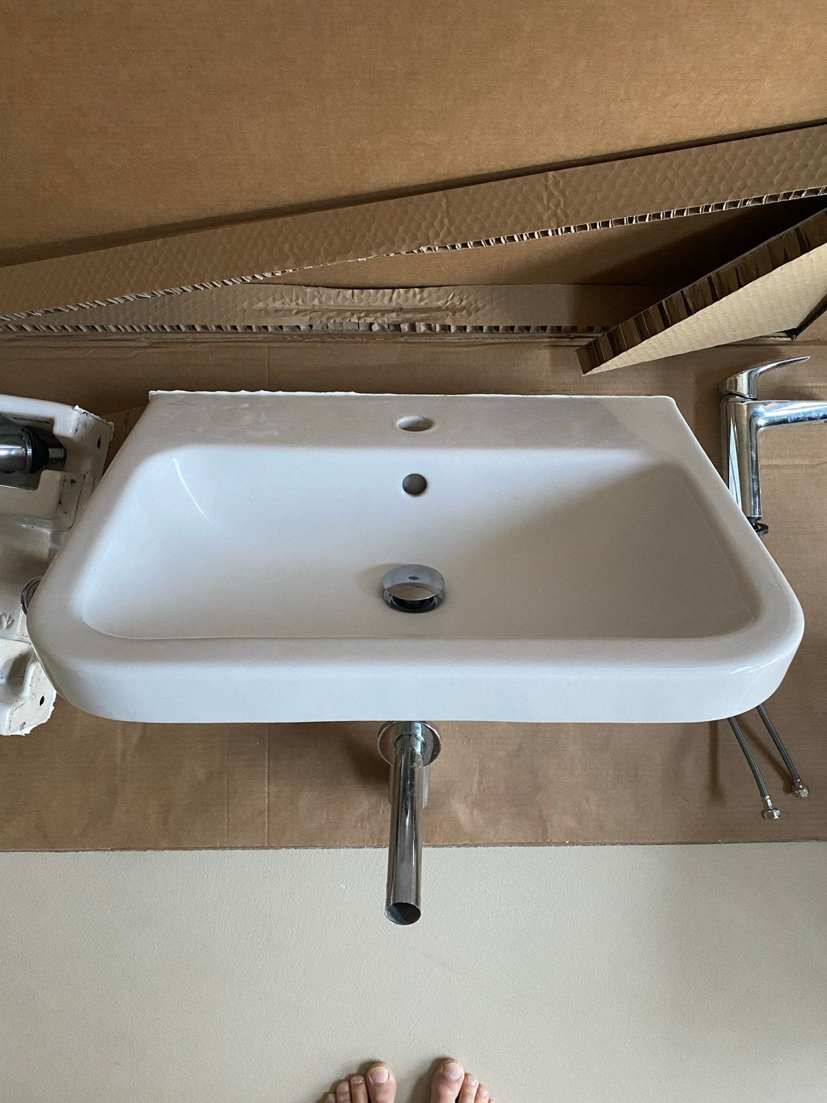 Villeroy & Boch wastafel met Grohe kraan, Ophalen, Zo goed als nieuw, Wastafel