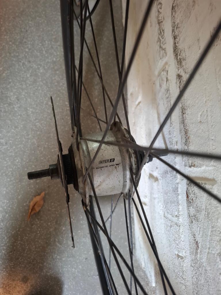 Wielset met Shimano Nexus 8 en Shimano Deore naven, Fietsen en Brommers, Fietsonderdelen, Gebruikt, Elektrische fiets, Shimano