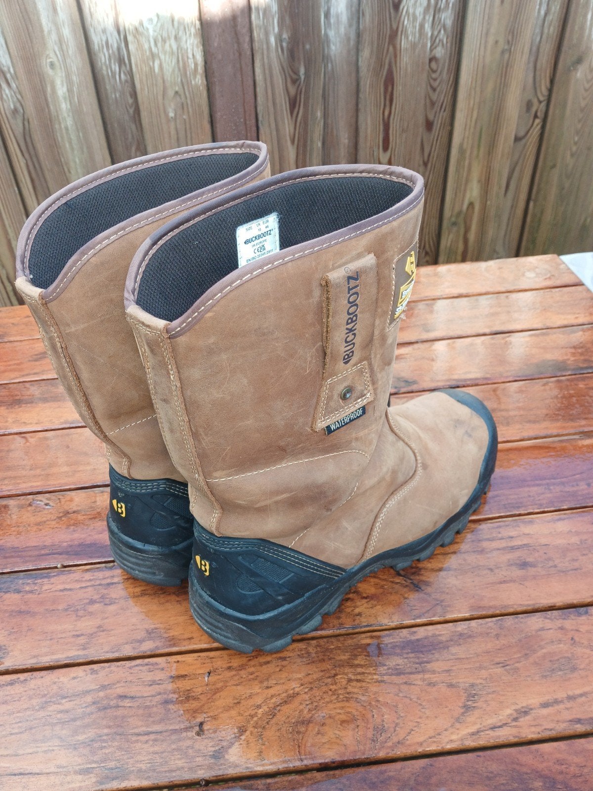 Buckbootz werklaarzen mt 44, Tuin en Terras, Ophalen of Verzenden, Zo goed als nieuw, Heren, Laarzen
