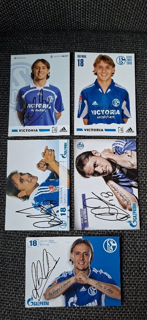 Spelerskaart met handtekening; Rafinha Rafael # Schalke 04, Verzamelen, Ophalen of Verzenden, Nieuw, Buitenlandse clubs, Spelerskaart