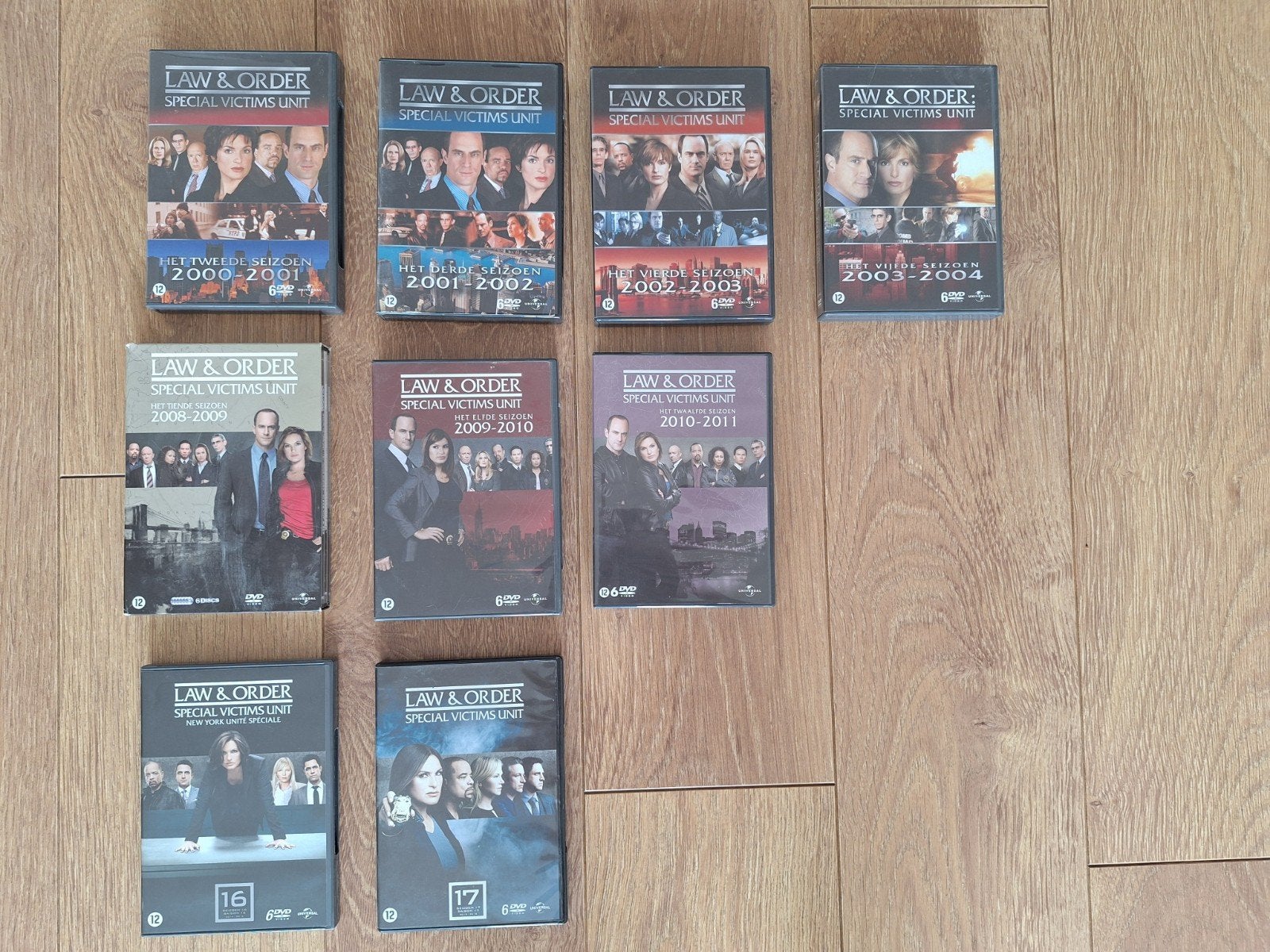 DVD Law & Order SVU Seizoenen 2, 3, 4, 5, 10, 11, 12, 16, 17, Vanaf 16 jaar, Nederlands, Ophalen of Verzenden, Detective en Krimi