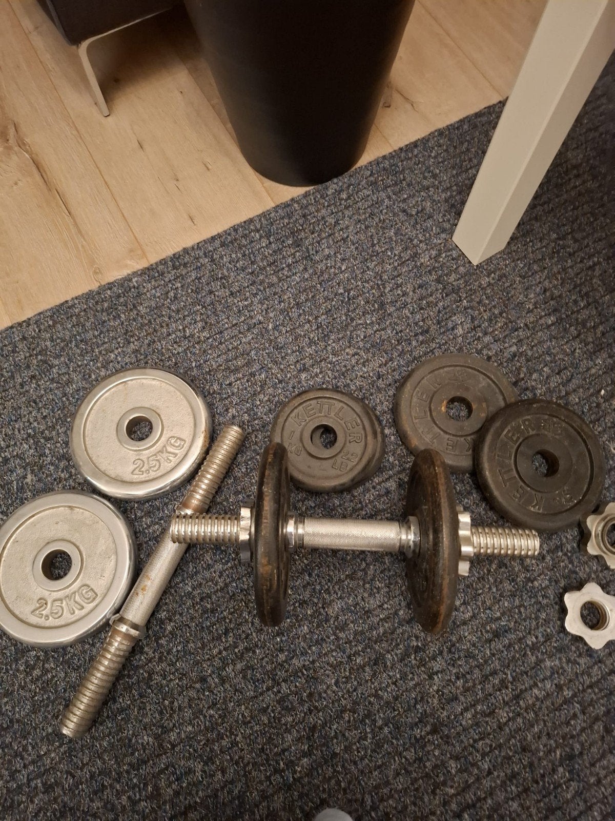Dumbbell set met diverse gewichten, Sport en Fitness, Ophalen