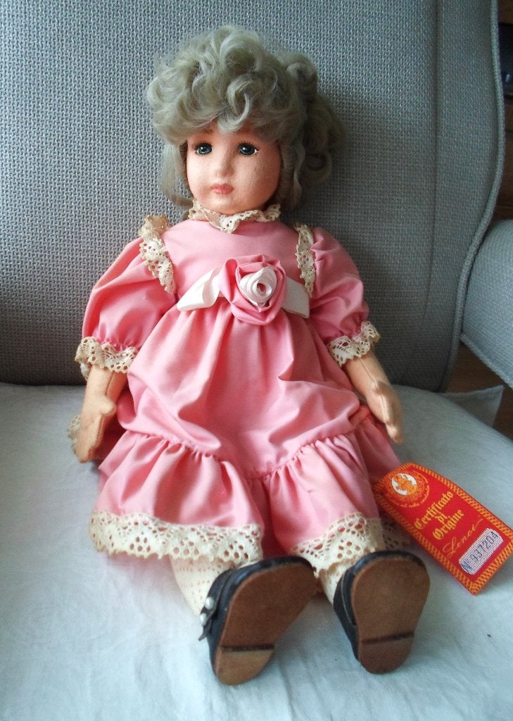 Pop Lenci. Rosa. 1993. Origineel in doos met certificaat., Verzamelen, Poppen, Ophalen of Verzenden, Nieuw, Pop