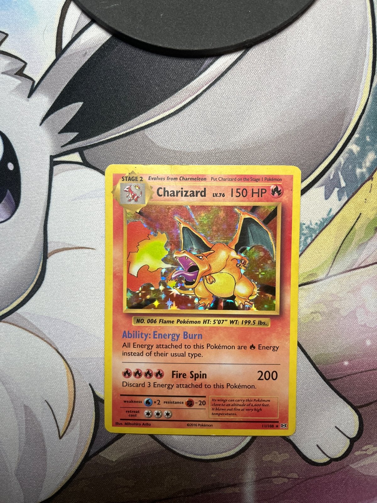 Charizard 11/108 Evolutions Set Pokémon Kaart, Hobby en Vrije tijd, Verzamelkaartspellen | Pokémon, Verzenden, Zo goed als nieuw