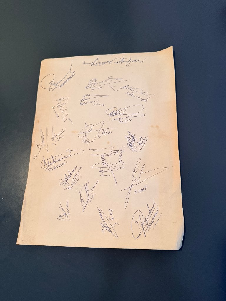 Alle handtekeningen van Ajax spelers 1971, Ophalen of Verzenden, Nieuw, Ajax, Overige typen