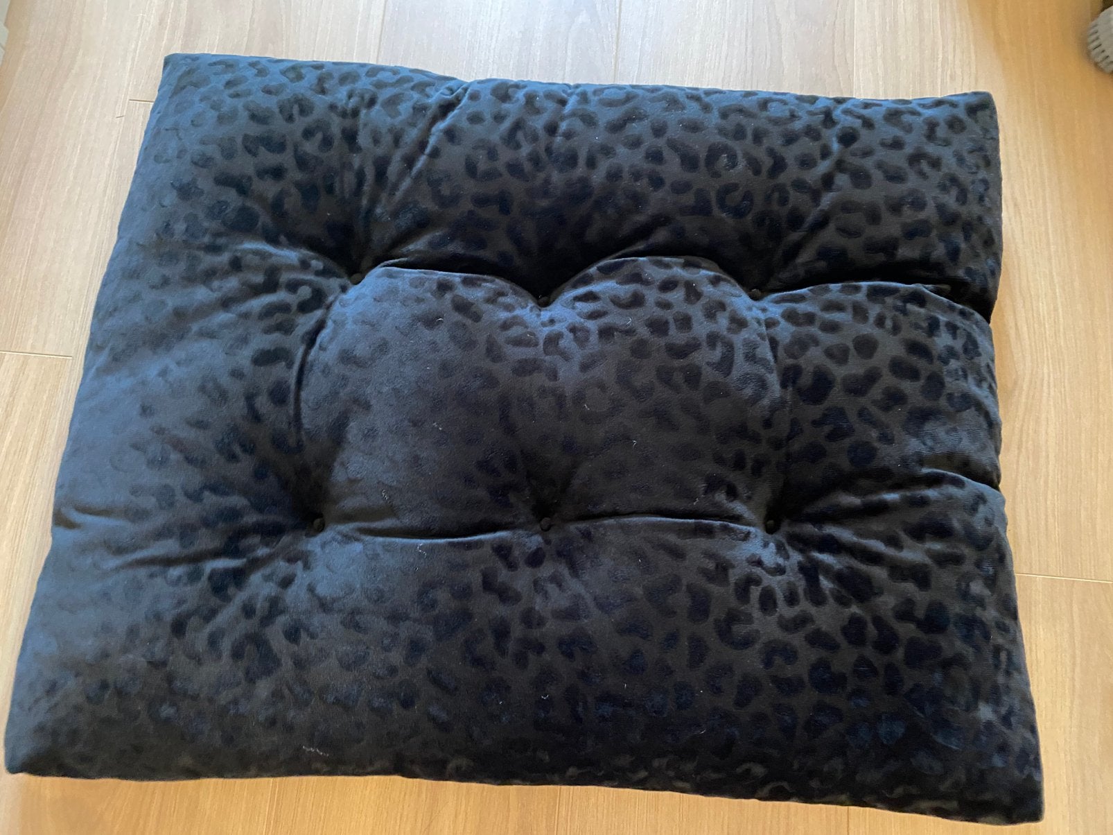 Nieuw huisdier kussen mand mat zwart velvet panter hond kat, Ophalen of Verzenden, Nieuw, Polyester