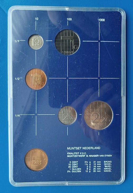 Jaarset Nederland 1983 FDC, Verzenden, Koningin Beatrix, Overige waardes, Setje