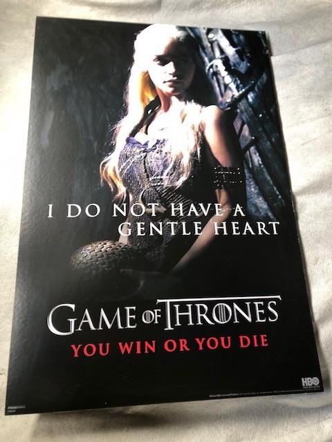 Game of Thrones Drakenkoningin / Khaleesi poster . opgespann, Ophalen, Rechthoekig Staand, Met lijst, Nieuw