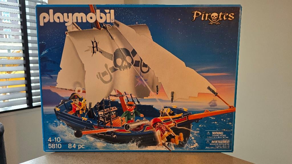 Playmobil 5810 Piratenschip Blauwbaard nieuw in doos, Ophalen of Verzenden, Nieuw, Complete set