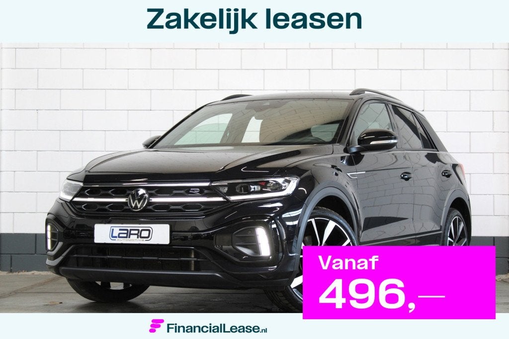 Volkswagen T-ROC 1.5 TSI 2x R-Line |Trekhaak IQ.Lights Cam V, Euro 6, 4 cilinders, 150 pk, Zwart
